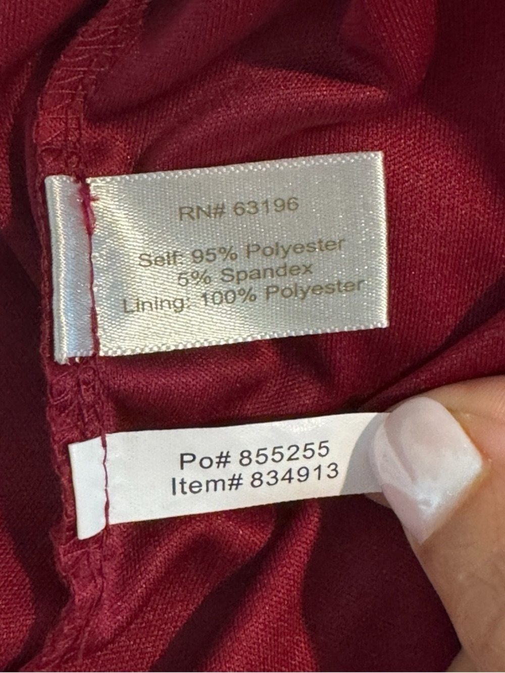 Boston Proper Burgundy Ruched Sleeveless Dress Size 10 - Picture 6 of 6